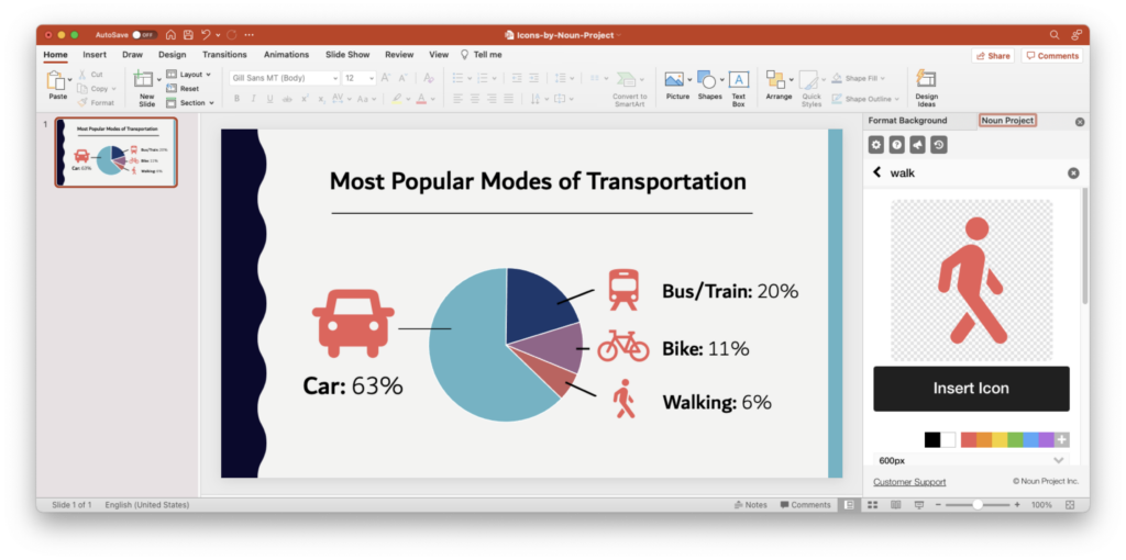 in presentation design maximum time is given to the