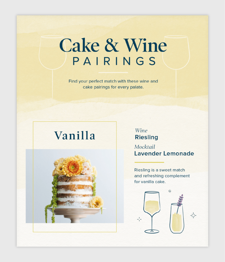 how to pair cake with wine