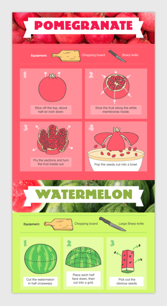 how to cut different types of fruit