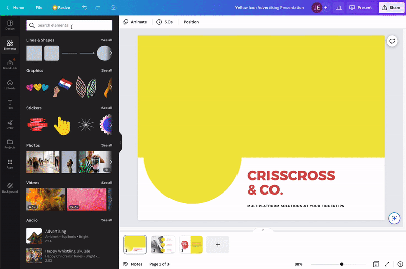 Here's how you do the Changing Color GIF in Canva